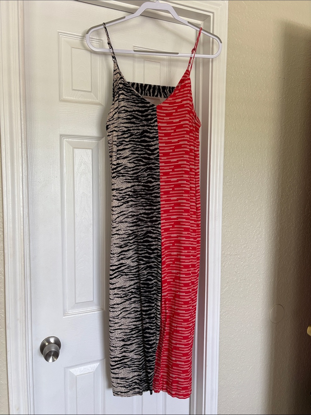 Anthropologie Coreylynn Calter Two-Tone Zebra Stripe Jumpsuit